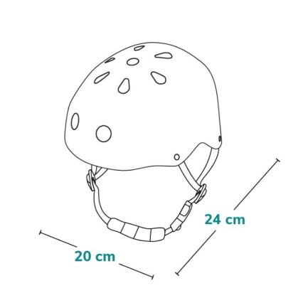 Lionelo - Detská prilba HELMET Biela