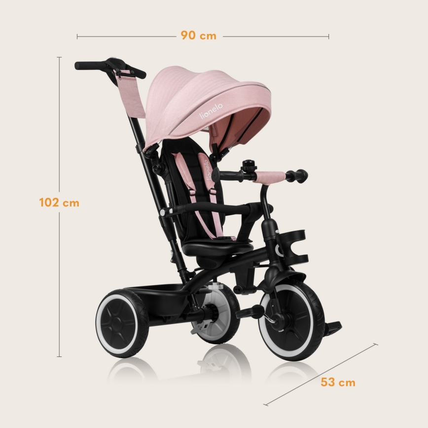 Lionelo - Detská trojkolka BERRY Růžová