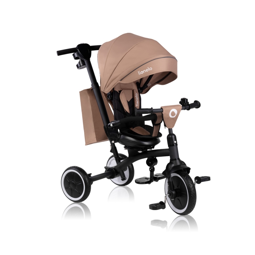 Lionelo - Detská trojkolka TRIS PLUS béžovo-piesočná