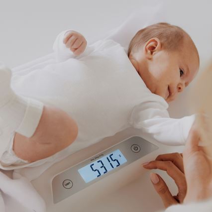 Lionelo - Detská váha BABYBALANCE 3xAAA