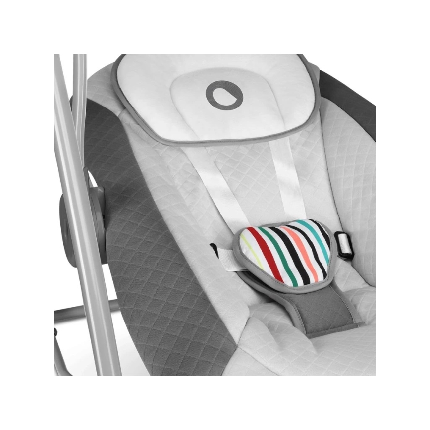 Lionelo - Detské hojdacie kresielko OTTO 4xLR14 Cozy Grey