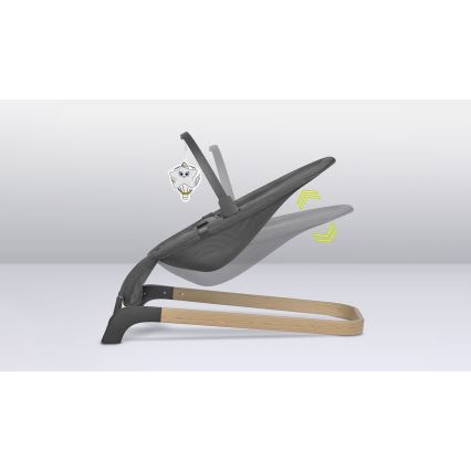 Lionelo - Detské hojdacie lehátko JUNE sivé