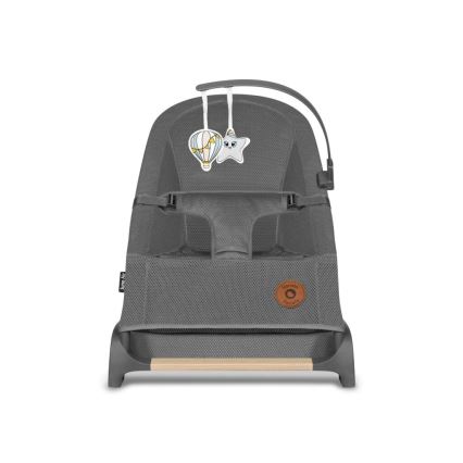 Lionelo - Detské hojdacie lehátko JUNE sivé