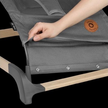 Lionelo - Detské hojdacie lehátko JUNE sivé