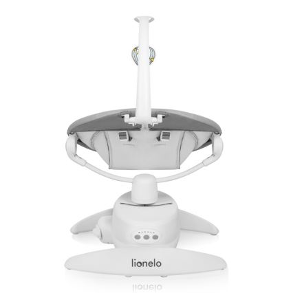 Lionelo - Detské hojdacie lehátko s melódiou IRIS Grey Concrete