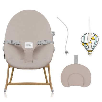 Lionelo - Detské hojdacie sedátko DALIA ROCKER béžovo-pieskové