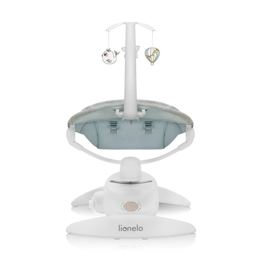 Lionelo - Detské húpacie lehátko s melódiou MELL Beige Sand 4xAA + diaľkové ovládanie