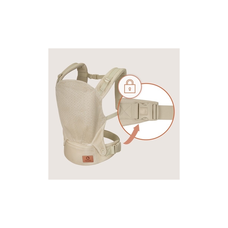 Lionelo - Detské nosidlo MARGAREET Air béžové