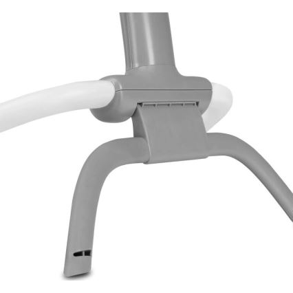 Lionelo - Detské vibrujúce hojdacie lehátko s melódiou PASCAL 2xAA šedá/tyrkysová