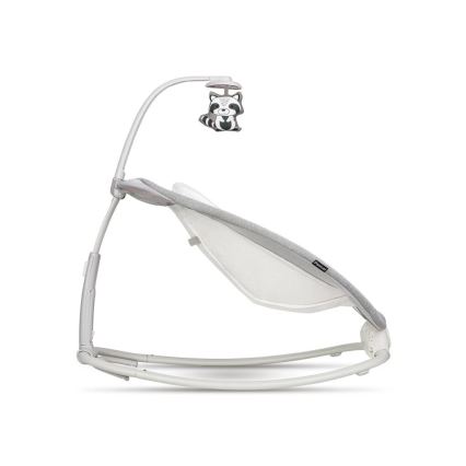 Lionelo - Detské vibrujúce hojdacie lehátko s melódiou PASCAL 2xAA sivé