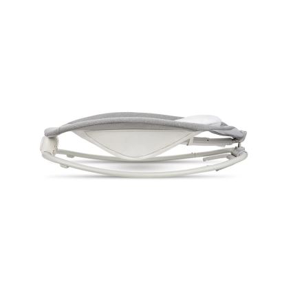 Lionelo - Detské vibrujúce hojdacie lehátko s melódiou PASCAL 2xAA sivé