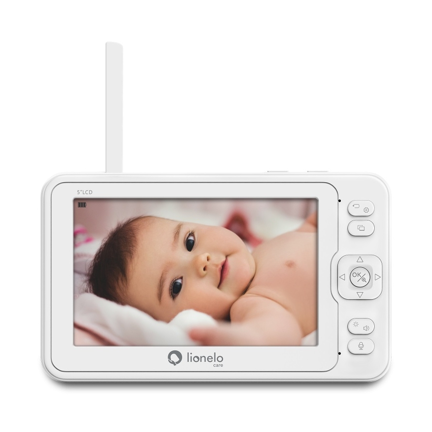 Lionelo - Detský video monitor s displejom BABYLINE 8.3 5V 3600 mAh