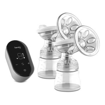 Lionelo - Elektrická nabíjateľná duálna odsávačka materského mlieka TWEE GO 5V 1100 mAh 150 ml