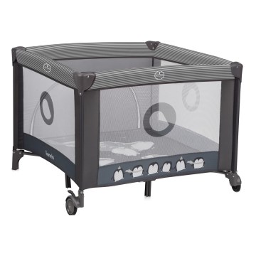 Lionelo - Hrací ohrádka BONNIE Grey Scandi