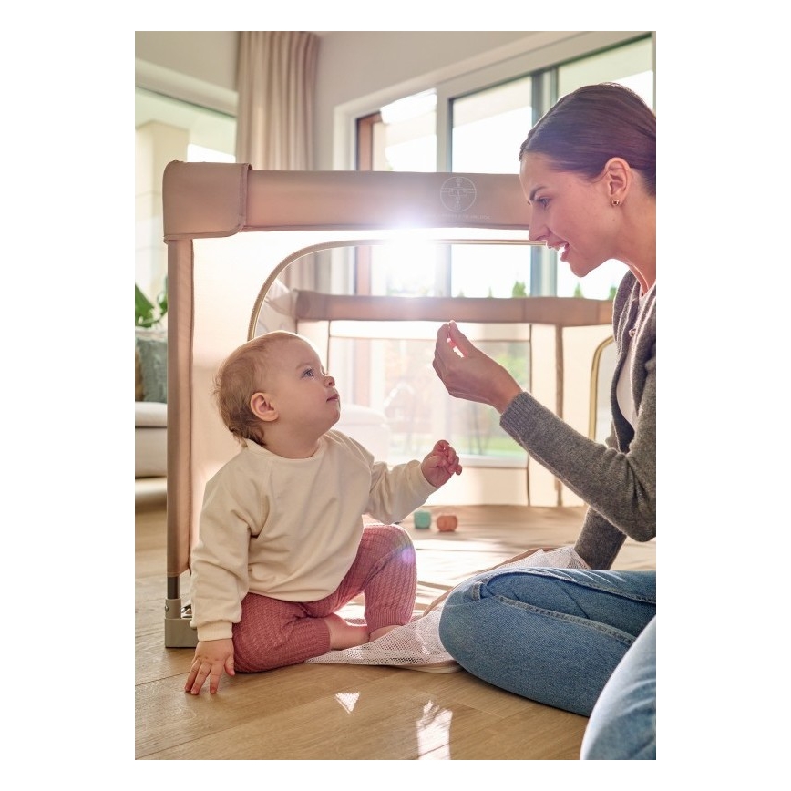 Lionelo - Hracia ohrádka FLORENCE Beige Sand