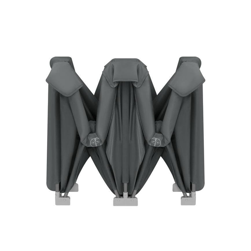 Lionelo - Hracia ohrádka FLORENCE Šedá (grafit)