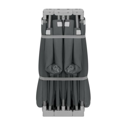 Lionelo - Hracia ohrádka FLORENCE Šedá grafitová