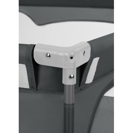 Lionelo - Hracia ohrádka FLORENCE Šedá grafitová