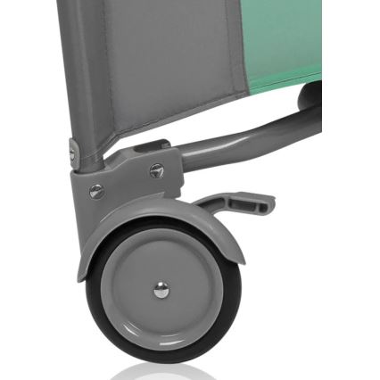 Lionelo - Hracia ohrádka MILLE PLUS sivá a zelená