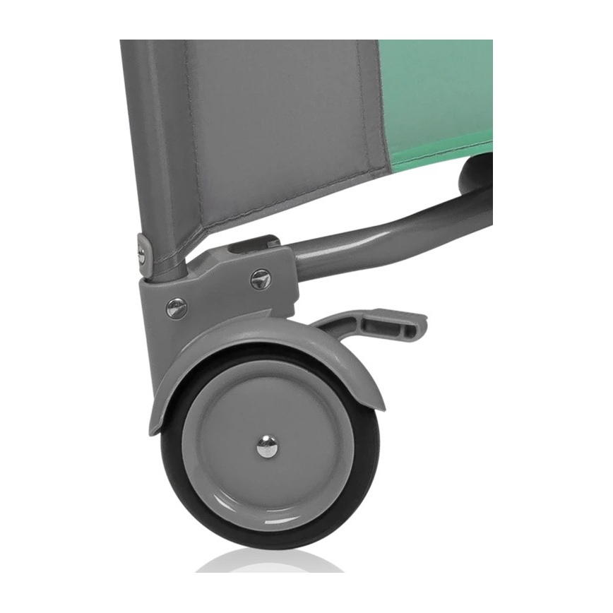 Lionelo - Hracia ohrádka MILLE PLUS Sivá zelená