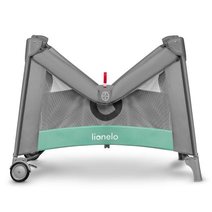 Lionelo - Hracia ohrádka MILLE sivá/zelená