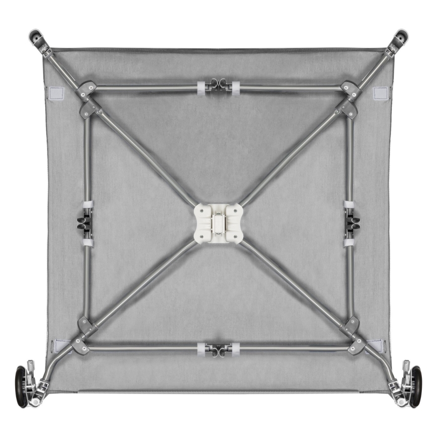 Lionelo - Hracia ohrádka MILLE sivá/zelená