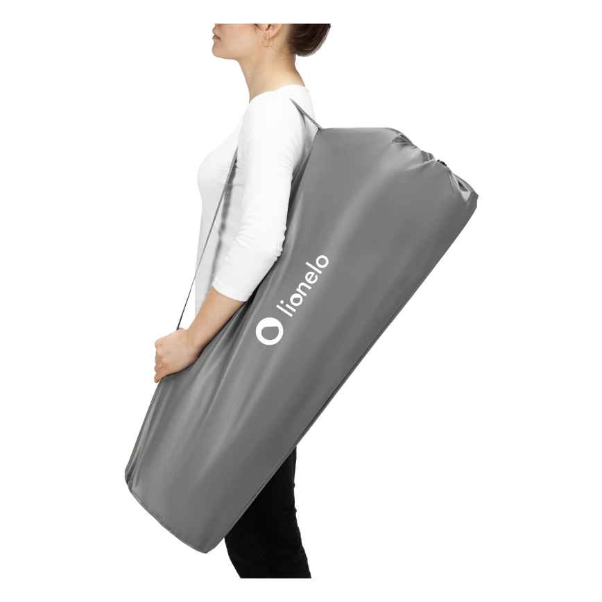 Lionelo - Hracia ohrádka ROEL PLUS Šedá viacfarebná