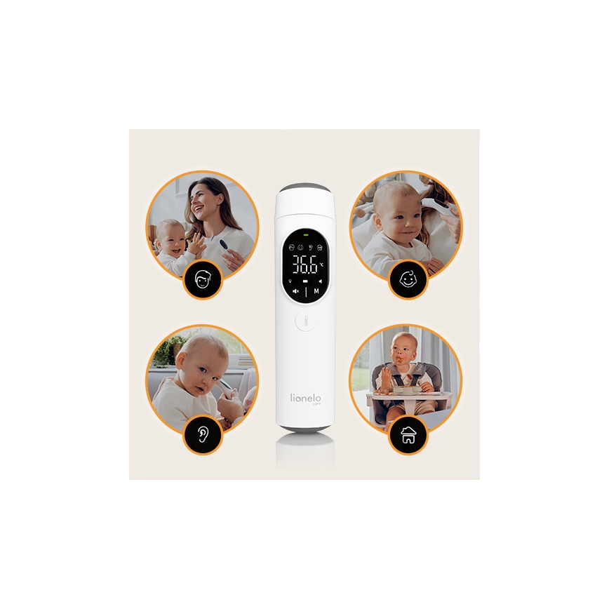 Lionelo - Infračervený teplomer FEVERSCAN 2xAAA