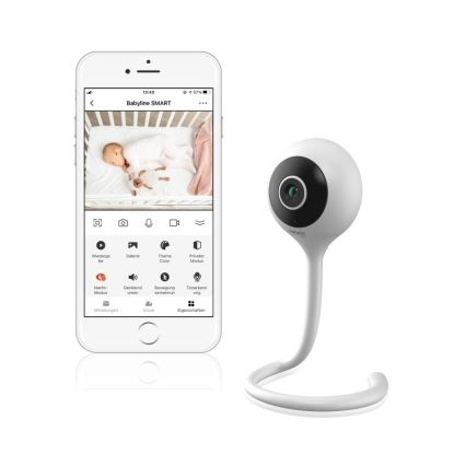 Lionelo - Inteligentná detská chôvička BABYLINE SMART Wi-Fi Biela