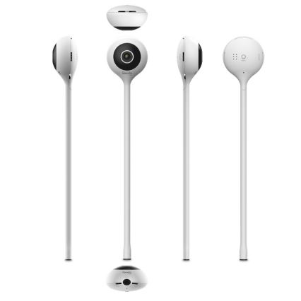 Lionelo - Inteligentná detská chôvička BABYLINE SMART Wi-Fi Biela