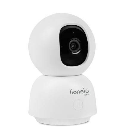 Lionelo - Inteligentná detská chôvička BABYLINE VIEW Wi-Fi 5V biela