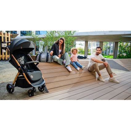 Lionelo - Kočík INGRID čierny