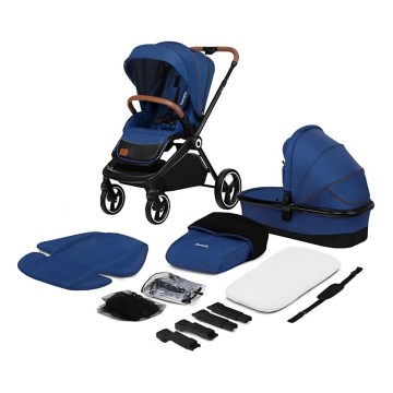 Lionelo - Kombinovaný kočík 2 v 1 MIKA Blue Navy