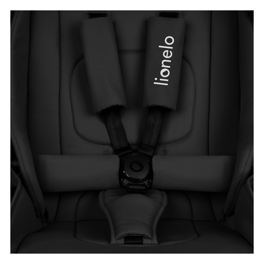 Lionelo - Kombinovaný kočík 2 v 1 MIKA PLUS Black Onyx