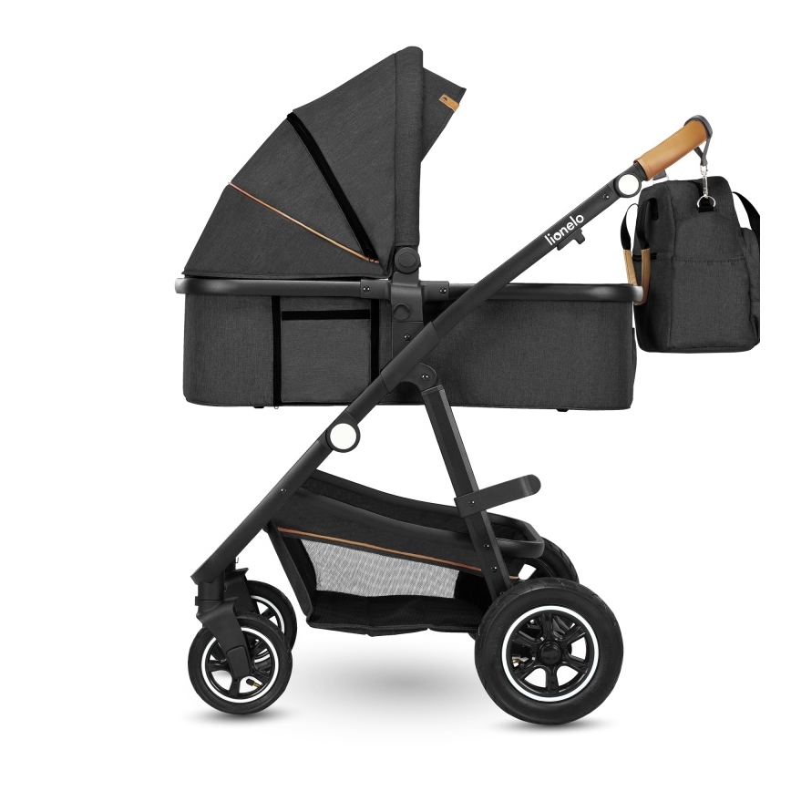 Lionelo - Kombinovaný kočík 2v1 AMBER Grey Graphite