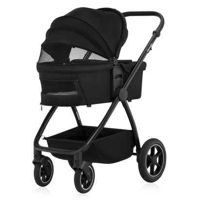 Lionelo - Kombinovaný kočík 2v1 MERIL Black Onyx
