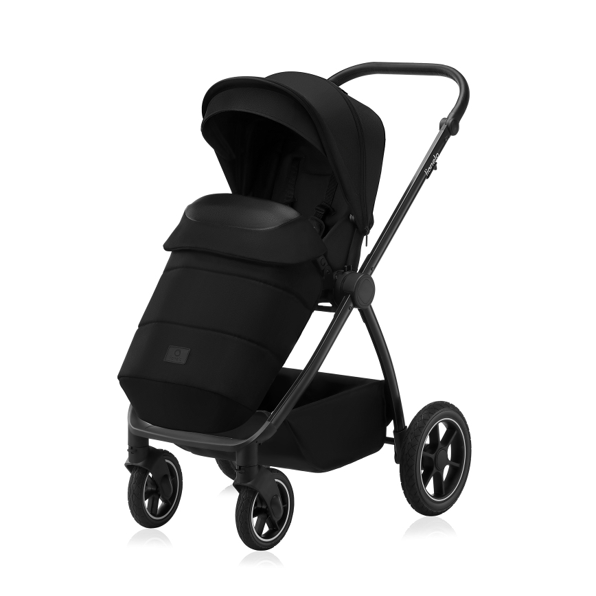 Lionelo - Kombinovaný kočík 2v1 MERIL Black Onyx