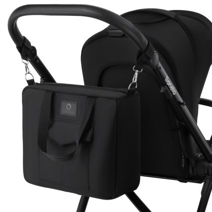Lionelo - Kombinovaný kočík 2v1 MERIL Black Onyx