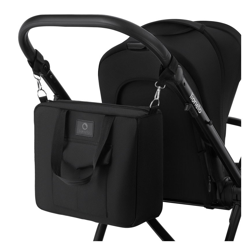 Lionelo - Kombinovaný kočík 2v1 MERIL Black Onyx