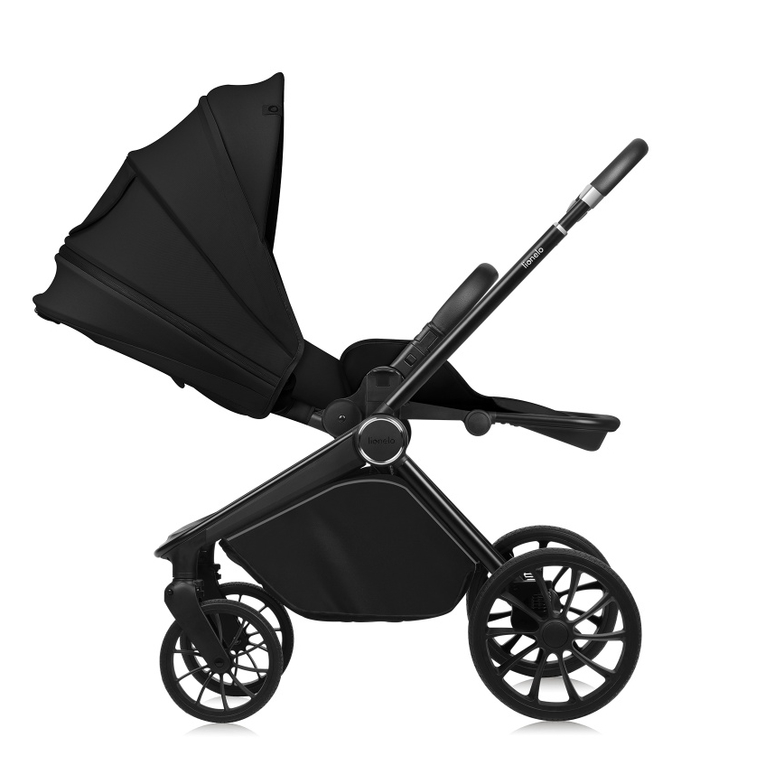 Lionelo - Kombinovaný kočík 2v1 MIKA PLUS Black Onyx