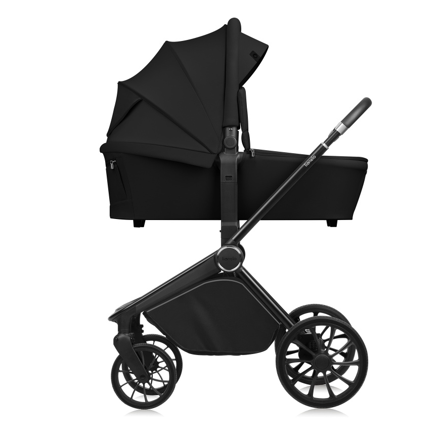 Lionelo - Kombinovaný kočík 2v1 MIKA PLUS Black Onyx