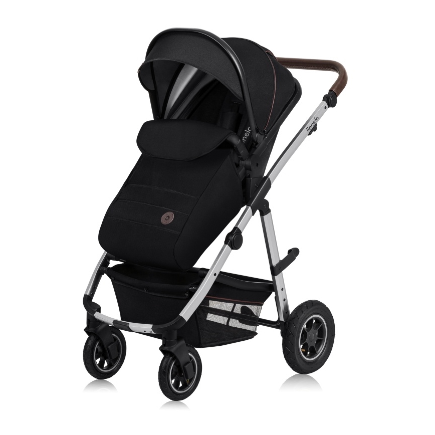 Lionelo - Kombinovaný kočík 3 v 1 AMBER Black Silver