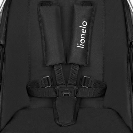 Lionelo - Kombinovaný kočík 3 v 1 AMBER Black Silver