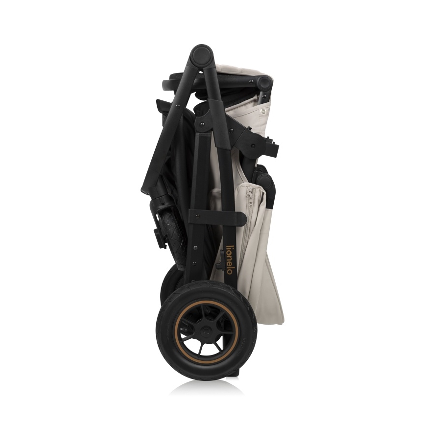 Lionelo - Kombinovaný kočík 3 v 1 AMBER PLUS béžovo-piesočný