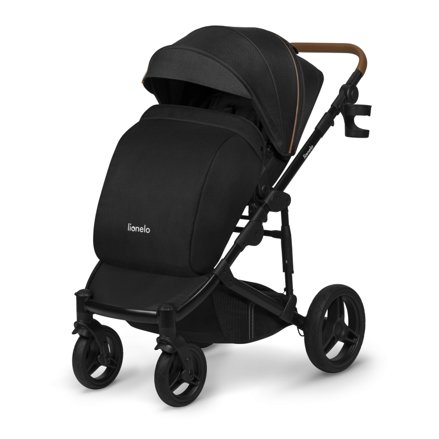 Lionelo - Kombinovaný kočík 3 v 1 MARI TOUR Black Onyx
