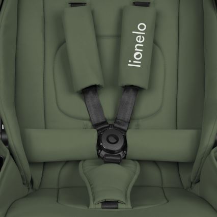 Lionelo - Kombinovaný kočík 3 v 1 MIKA PLUS Zelená oliva