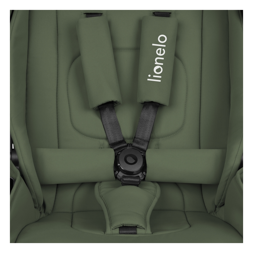 Lionelo - Kombinovaný kočík 3 v 1 MIKA PLUS Zelená oliva