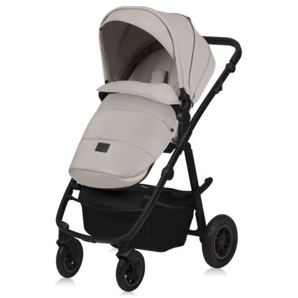 Lionelo - Kombinovaný kočík 3v1 AMBER PLUS Beige Sand