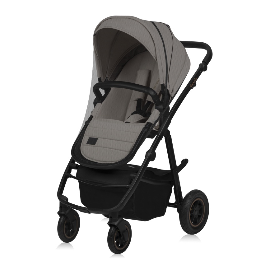 Lionelo - Kombinovaný kočík 3v1 AMBER PLUS Beige Sand