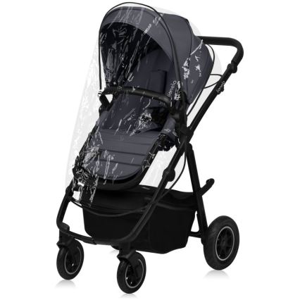 Lionelo - Kombinovaný kočík 3v1 AMBER PLUS šedý Graphite